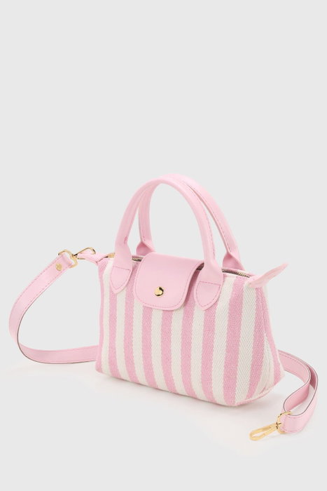 Zoozie Bags Bolsa de Hombro de Lona Rosa